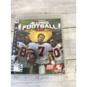 2K Sports All Pro Football 2K8 PS3 Sony PlayStation 3 Video Game Complete E+10